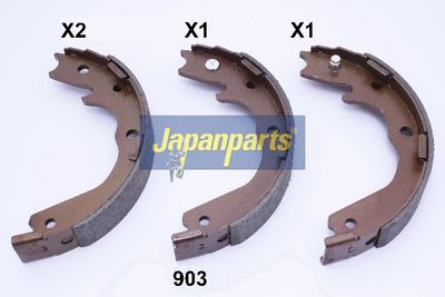 JAPANPARTS Комплект барабанных колодок