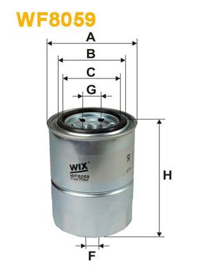 WIX FILTERS WF8059 Топливный фильтр  для KIA BESTA (Киа Беста)