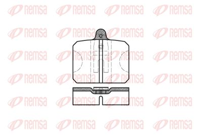 Комплект тормозных колодок, дисковый тормоз REMSA 0118.10 для SKODA 110
