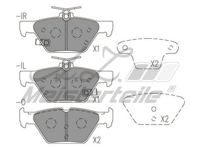 комплект спирачно феродо, дискови спирачки A.Z. Meisterteile AZMT-44-022-2036