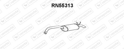 Глушитель выхлопных газов конечный VENEPORTE RN55313 для RENAULT SAFRANE