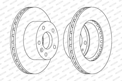 BREMSSCHEIBE FERODO DDF1643 1
