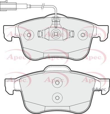 Brake Pad Set APEC PAD1794