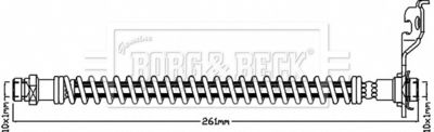 Тормозной шланг BORG & BECK BBH8582 для KIA PICANTO