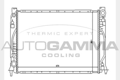 AUTOGAMMA 104591 Радиатор охлаждения двигателя для AUDI A6 C6 (4F2)