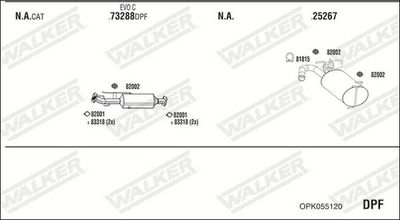 SISTEM DE ESAPAMENT WALKER OPK055120
