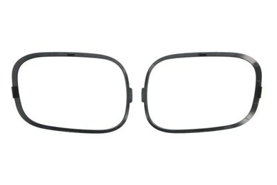Halogeen frames Voor (plastic, zwart) past: CITROEN C3 AIRCROSS 06.17-12.20