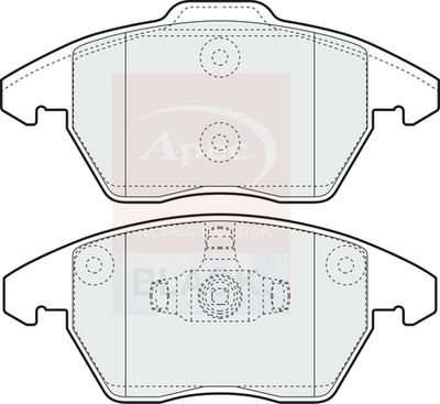 APEC Brake Pad Set, disc brake PAD1398B