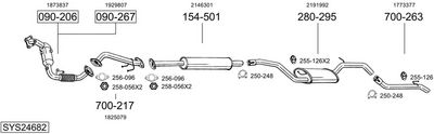 Изпускателна система BOSAL SYS24682
