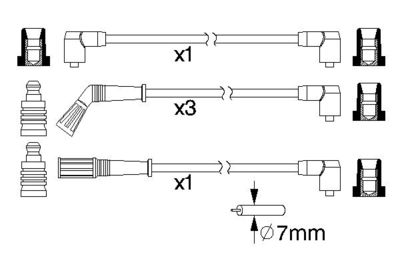 BOSCH Zündleitungssatz