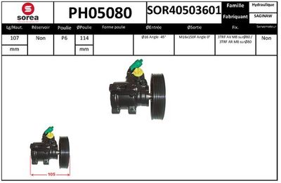 HYDRAULIKPUMPE LENKUNG SNRA PH05080