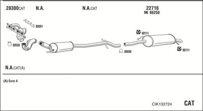 Układ wydechowy WALKER CIK132724