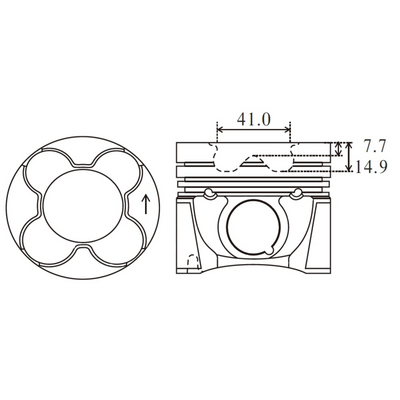 PISTON MV Parts MVP9644