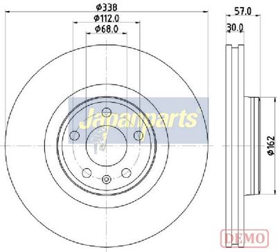 BREMSSCHEIBE JAPANPARTS DI0920C