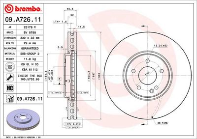 Brake Disc 09.A726.11