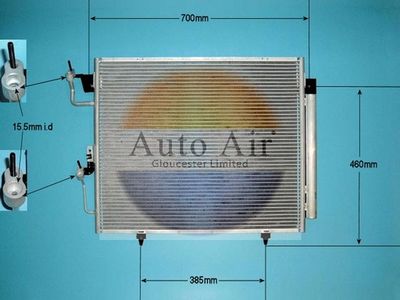 Condenser, air conditioning Auto Air Gloucester 16-1059