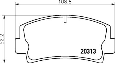 Комплект тормозных колодок, дисковый тормоз MINTEX MDB1058 для MAZDA RX-7