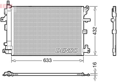 Конденсатор, кондиционер DENSO DCN33012 для VOLVO XC90