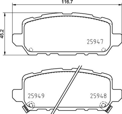 BREMBO Remblokkenset, schijfrem PRIME LINE (P 28 090)