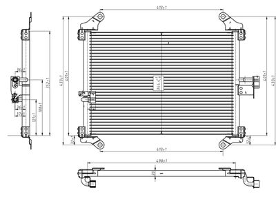 PowerMax 7110242 Радиатор кондиционера  для PEUGEOT BOXER (Пежо Боxер)
