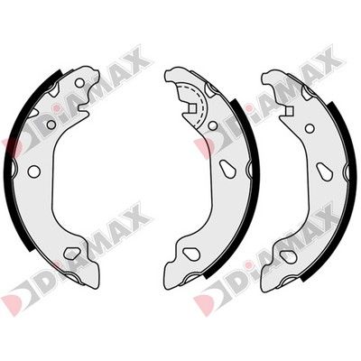Комплект тормозных колодок DIAMAX N01301 для ZASTAVA 10