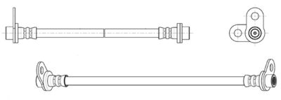 Тормозной шланг CEF 512785 для CITROËN C-CROSSER