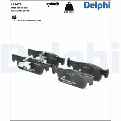 Brake Pad Set, disc brake LP2479