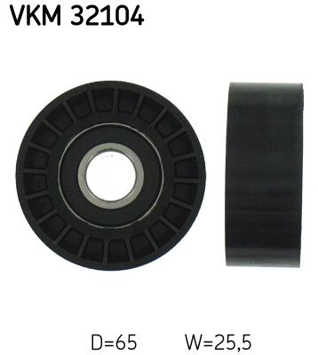 Deflection/Guide Pulley, V-ribbed belt VKM 32104