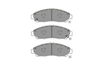 Комплект тормозных колодок, дисковый тормоз KAVO PARTS KBP-2071 для ACURA ZDX