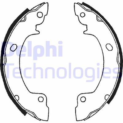 Комплект тормозных колодок DELPHI LS1514 для HYUNDAI S COUPE