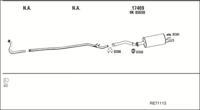 Układ wydechowy WALKER RE71113