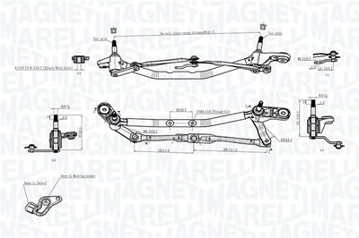 Napęd wycieraczek MAGNETI MARELLI 085570725010