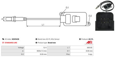 SENZOR NOX INJECTIE ADITIV AS-PL NOX9428 2