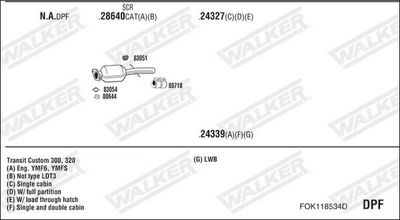 ABGASANLAGE WALKER FOK118534D