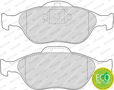 Bromsbeläggssats, skivbroms FERODO FDB1394