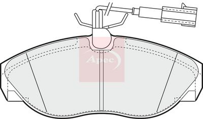 APEC Brake Pad Set, disc brake PAD1205