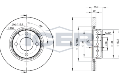 спирачен диск ICER 78BD8011-2