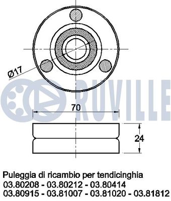 ROLA GHIDARE/CONDUCERE CUREA TRANSMISIE RUVILLE 540898 1