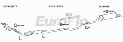 Układ wydechowy EUROFLO CNC5203004C
