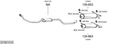 ABGASANLAGE BOSAL SYS01410