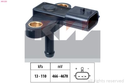 Czujnik ciśnienia powietrza, adaptacja wysokościowa KW 493233