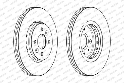 BREMSSCHEIBE FERODO DDF2350C 1