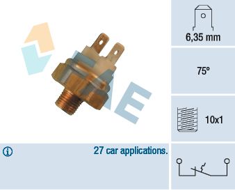 Temperature Switch, coolant warning lamp 35450