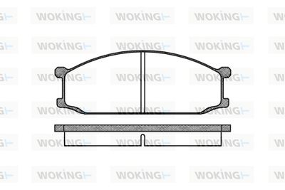 Комплект тормозных колодок, дисковый тормоз WOKING P0363.00 для MITSUBISHI L300