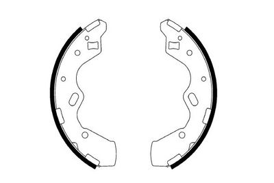 Комплект тормозных колодок E.T.F. 09-0595 для MAZDA DEMIO