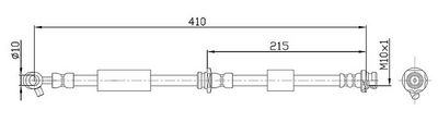 спирачен маркуч METZGER AUTOTEILE 4112537