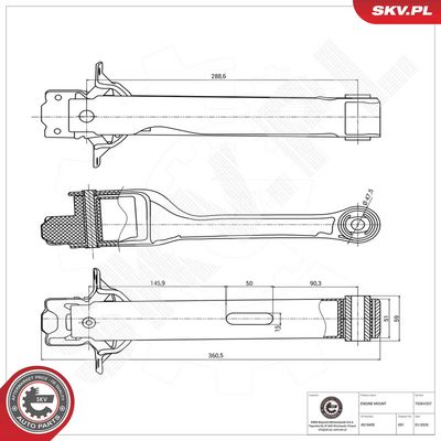 variklio montavimas 75SKV337 ESEN SKV