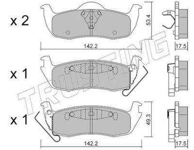 SET PLACUTE FRANA FRANA DISC TRUSTING 7360