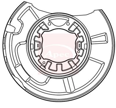 APEC Splash Guard, brake disc ASG1016