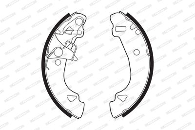 Bromsbackar, sats FERODO FSB527